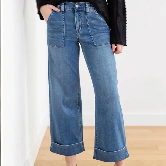 Vervet Super Soft High Rise Wide-Leg Jeans - Picture 1 of 7